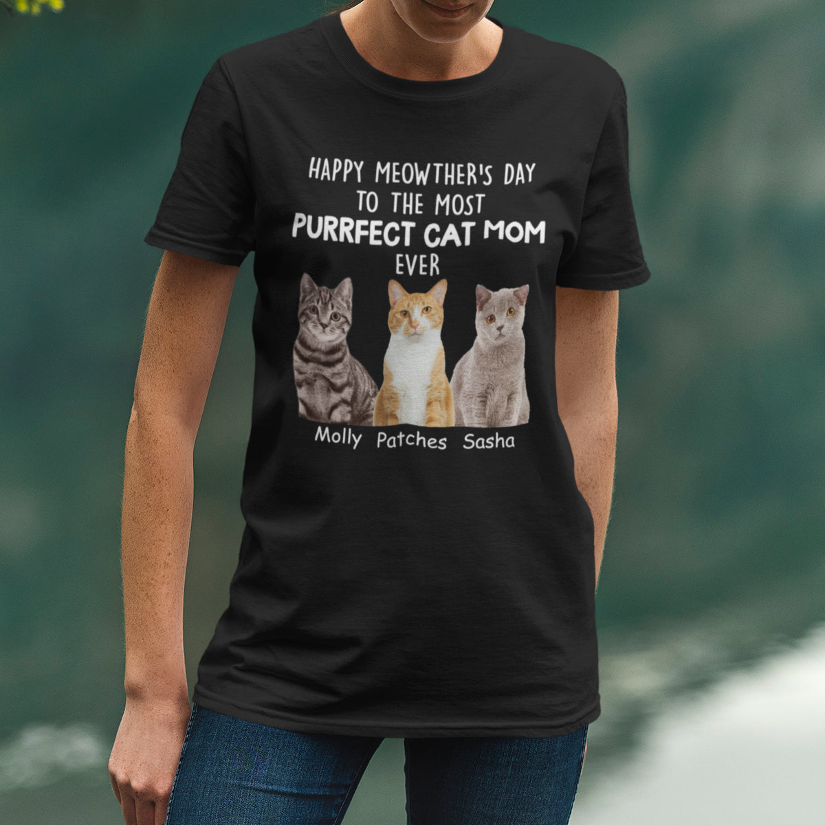 Purrfect Cat Mom - Personalized Custom Photo Shirt Purrfect-Cat-Mom---4.jpg?v=1710146293