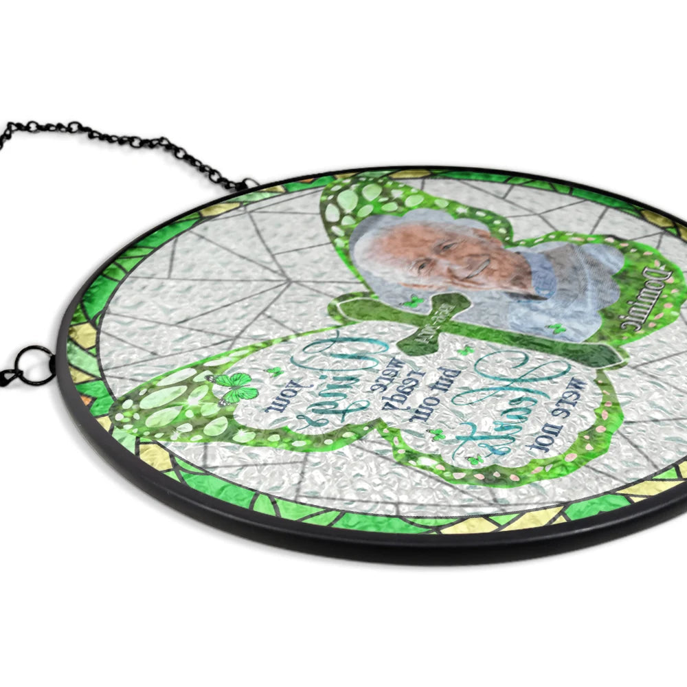 Custom Photo I Am Always With You - Personalized Stained Glass Window Hanging Suncatcher