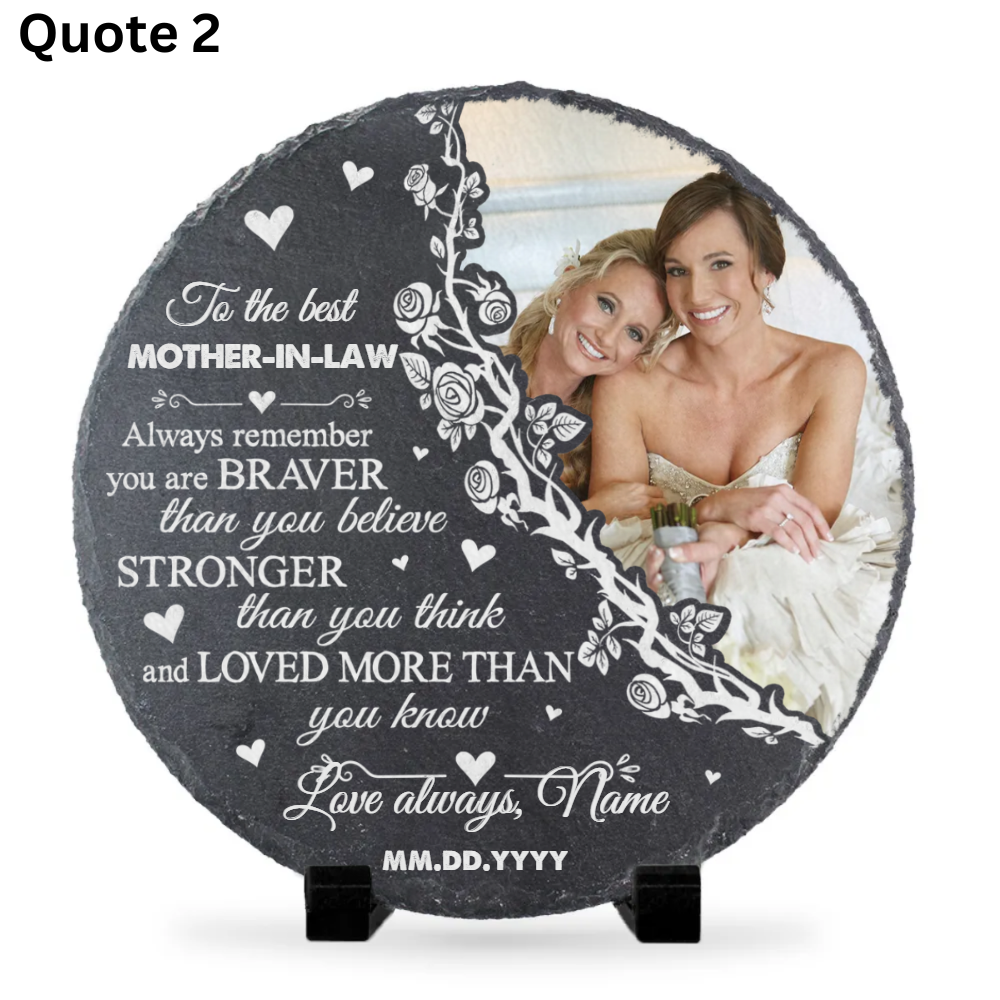 To My Mother-in-law I Love You Always - Personalized Garden Stone - Gift For Mother-in-law