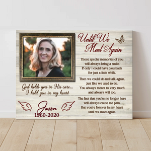 Personalized Memorial Gifts For Loss, Canvas of Passed Loved Ones, Memorial Picture Gift