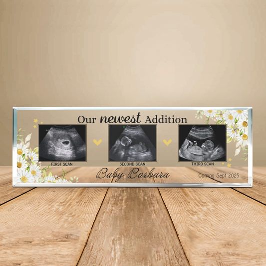 Ultrasound Baby Personalized Acrylic Plaque, Nursery Gift, Custom Baby Scan Photo, New Parents Gift, Ultrasound Baby Gift