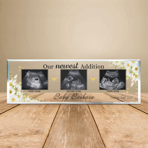 Ultrasound Baby Personalized Acrylic Plaque, Nursery Gift, Custom Baby Scan Photo, New Parents Gift, Ultrasound Baby Gift