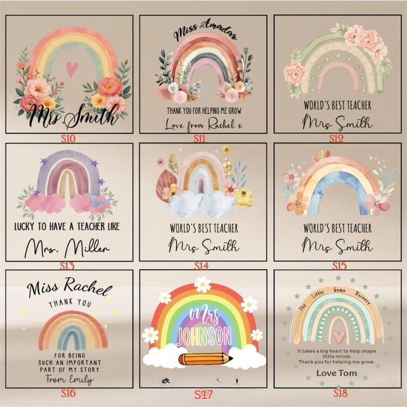 Personalized Teacher Gift,Teacher Desk Name Plate,Teacher Acrylic Plaque,Rainbow Teacher,Teacher Sign, Personalized Teacher Desk Name Plate