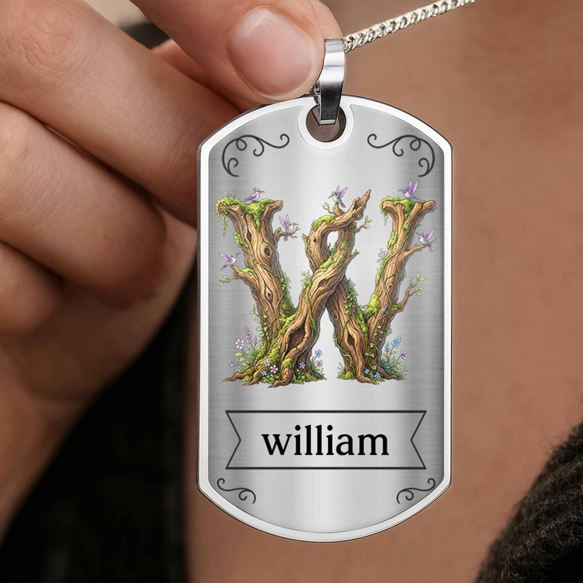 To My Son, Never Forget That I Love You, Tree And Bird Necklace, Gift For Son