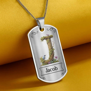 To My Son, Never Forget That I Love You, Tree And Bird Necklace, Gift For Son