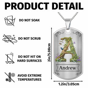 To My Son, Never Forget That I Love You, Tree And Bird Necklace, Gift For Son