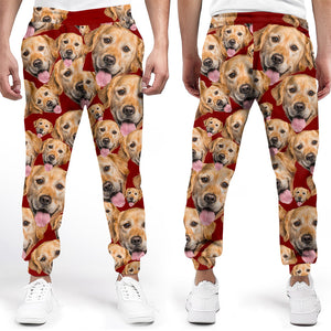 Custom Photo Puppies Are Forever - Dog & Cat Personalized Custom Unisex Sweatpants - Christmas Gift For Pet Owners, Pet Lovers