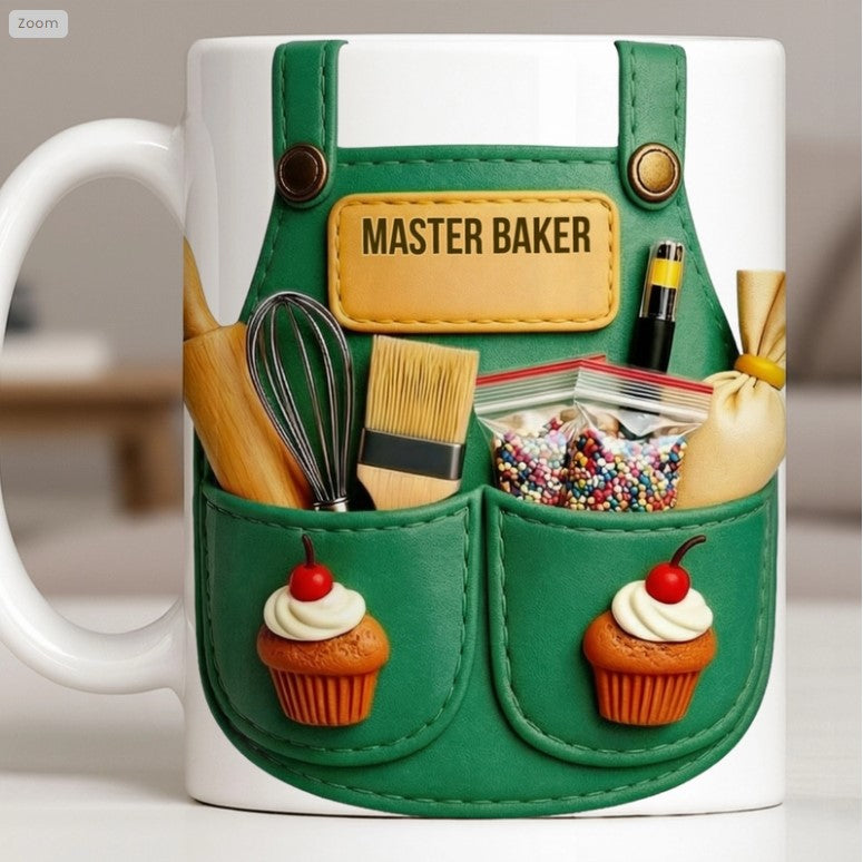 Master Baker And Delightful Baker's Craft,Coffee Mug,Gift For Cooking Enthusiasts