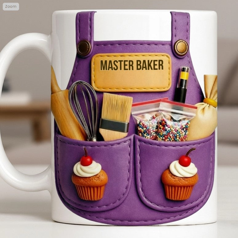 Master Baker And Delightful Baker's Craft,Coffee Mug,Gift For Cooking Enthusiasts