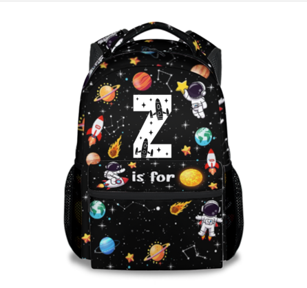 Custom Kids Backpack for School Custom Name - Planet Backpacks for Boys - Fashion Bookbag for Kindergarten