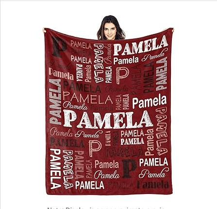 Custom Blanket with Name Personalized Blanket for Kids Adults Customized Blanket for Adult Birthday Christmas Valentines Day Gift