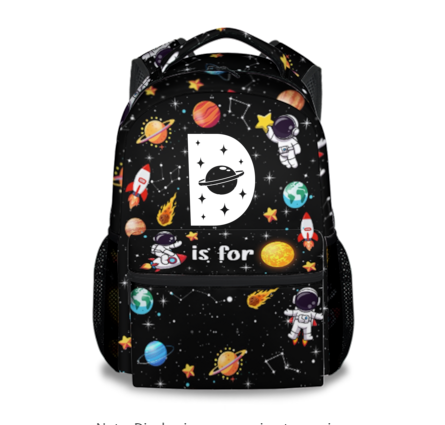 Custom Kids Backpack for School Custom Name - Planet Backpacks for Boys - Fashion Bookbag for Kindergarten