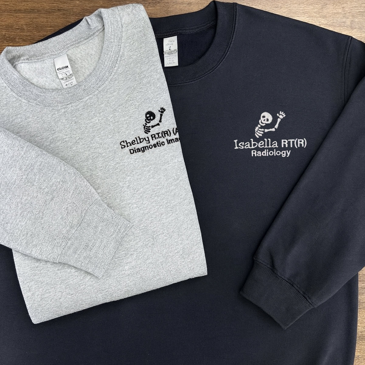 Personalized X-Ray Sweatshirt, Gift for Radiographer, Radiology Grad Gift RT, X-ray Tech Quarter Zip Pullover Rad Tech Skeleton Embroidered Screenshot_10.jpg