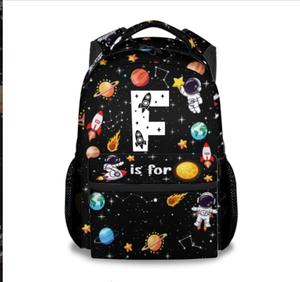 Custom Kids Backpack for School Custom Name - Planet Backpacks for Boys - Fashion Bookbag for Kindergarten