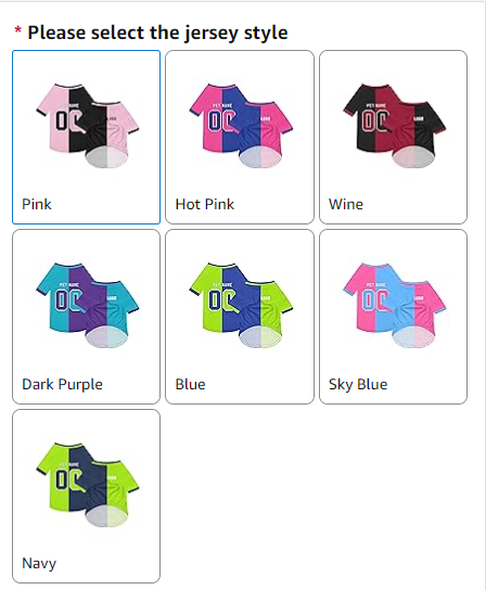 Personalized Dog Sweatshirts, Custom Jersey Style Shirts for Pets with Name/Number/Logo, Lightweight Pet Clothing for Small and Medium Dogs