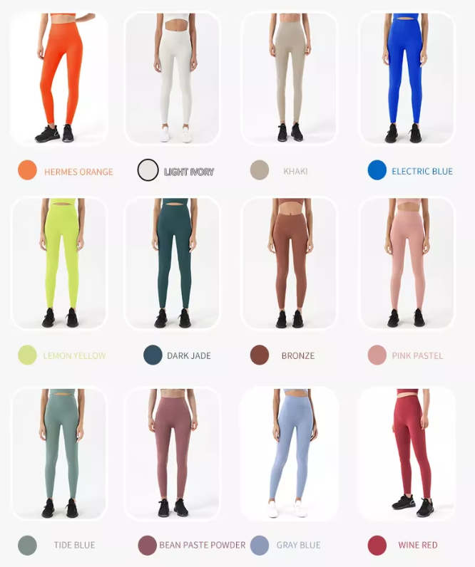 Nylon Spandex Activewear Women Workout Leggings Sportswear Fitness Wear Scrunch Butt Yoga Leggings