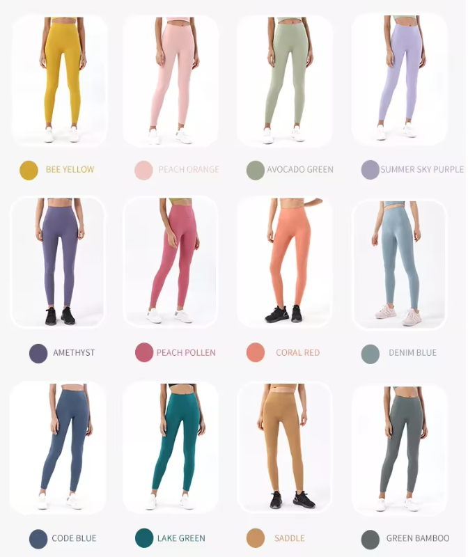 Nylon Spandex Activewear Women Workout Leggings Sportswear Fitness Wear Scrunch Butt Yoga Leggings