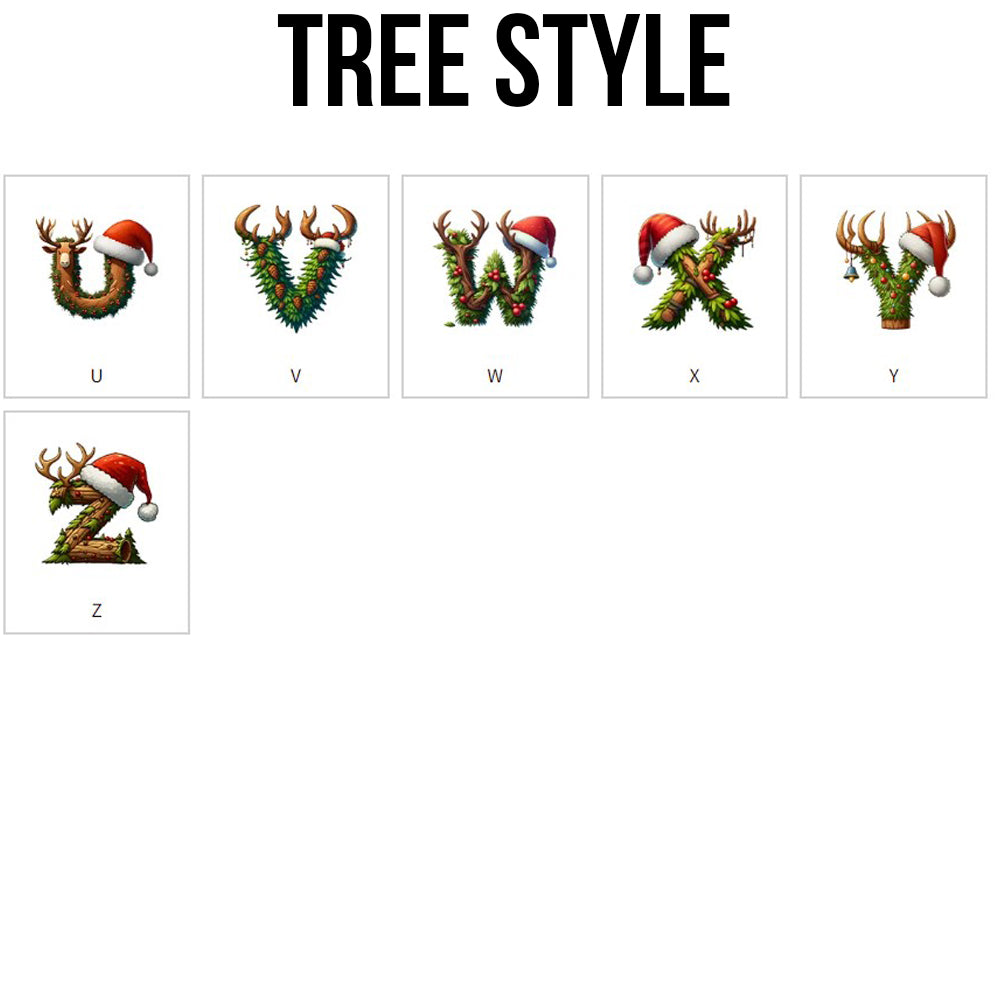 Personalised Christmas Tree Snowman Elf Igloo Drawstring Canvas Gift Bag with Name Initial Christmas Party Favors Gift for Kids Family