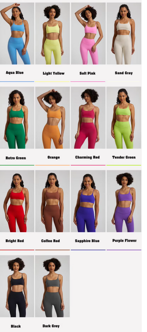 Summer New Open Back Sports Gym Fitness Wear Thin Straps Sexy Padded Cross Back Workout Soft Nude Feeling Women Yoga Bra Top