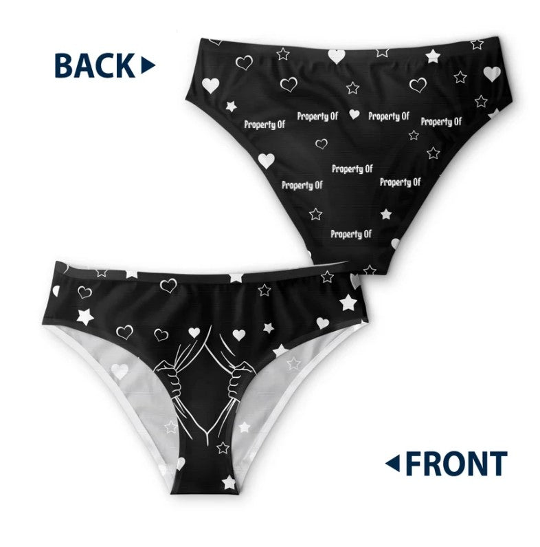 Custom Photo Funny Property Of - Personalized Women's Brief