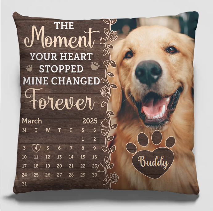 Custom Photo A Thoughtful Gift To Celebrate The Life Of A Furry Friend - Memorial Personalized Custom Pillow - Sympathy Gift For Pet Owners, Pet Lovers