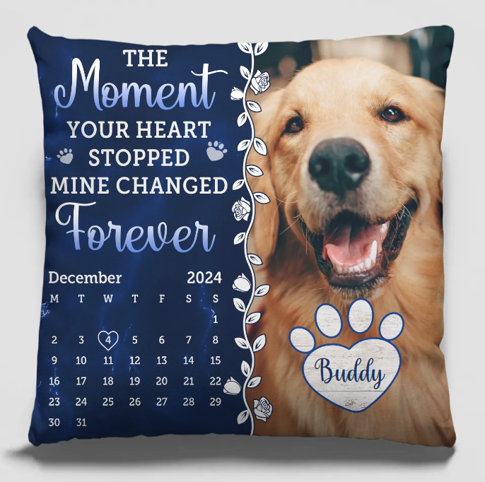 Custom Photo A Thoughtful Gift To Celebrate The Life Of A Furry Friend - Memorial Personalized Custom Pillow - Sympathy Gift For Pet Owners, Pet Lovers