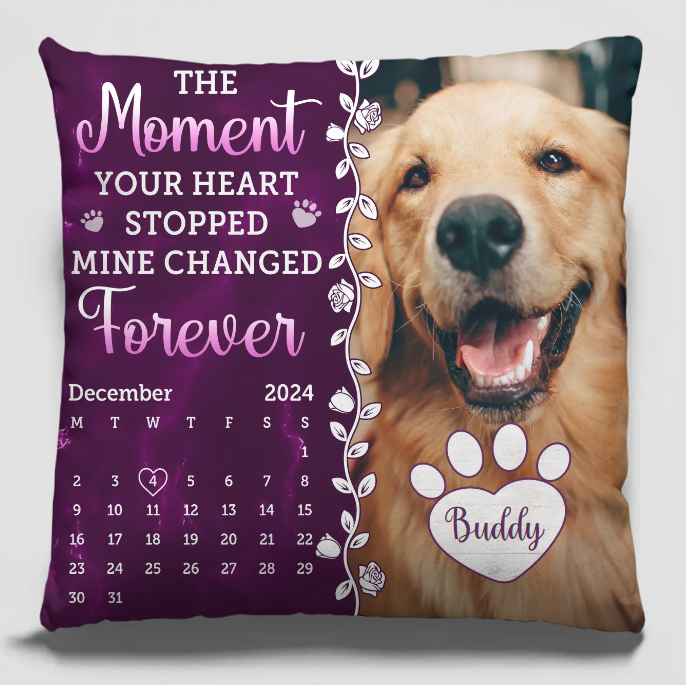 Custom Photo A Thoughtful Gift To Celebrate The Life Of A Furry Friend - Memorial Personalized Custom Pillow - Sympathy Gift For Pet Owners, Pet Lovers
