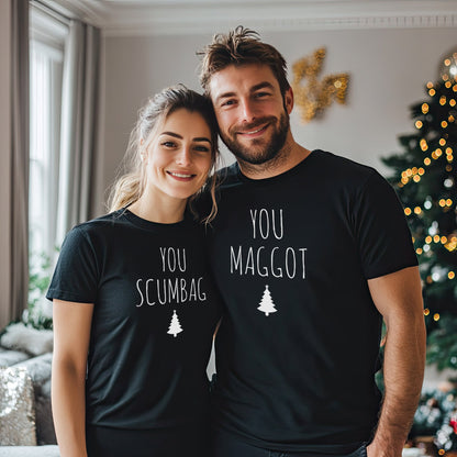 You Scumbag, You Maggot - Couple Matching Christmas Shirt SweatShirt Hoodie Christmas Gift For Couple