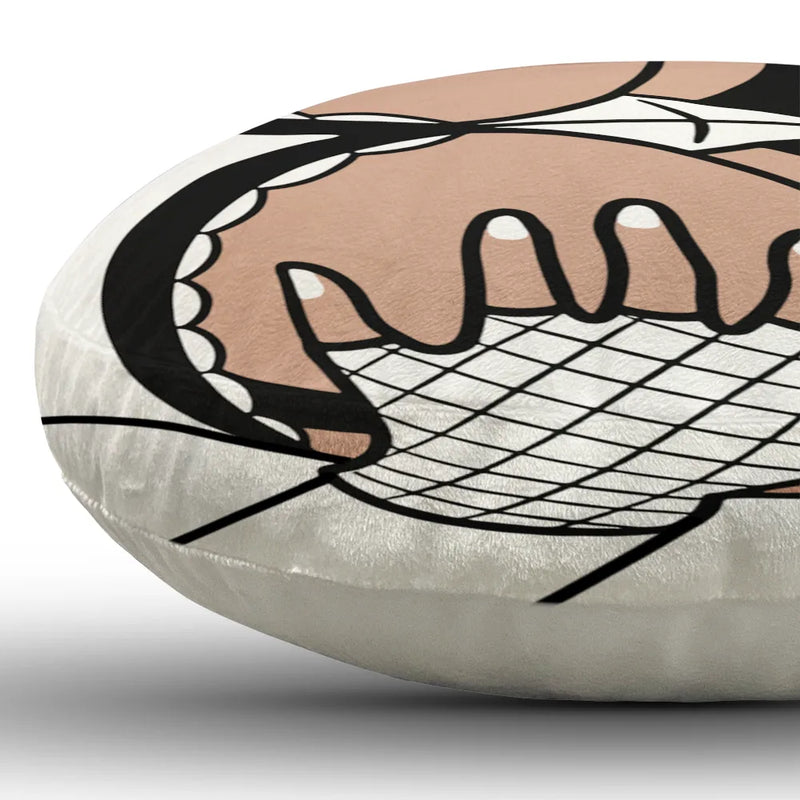 Snack Time Husband Hot Wife Spicy Couple - Personalized Heart Shaped Pillow