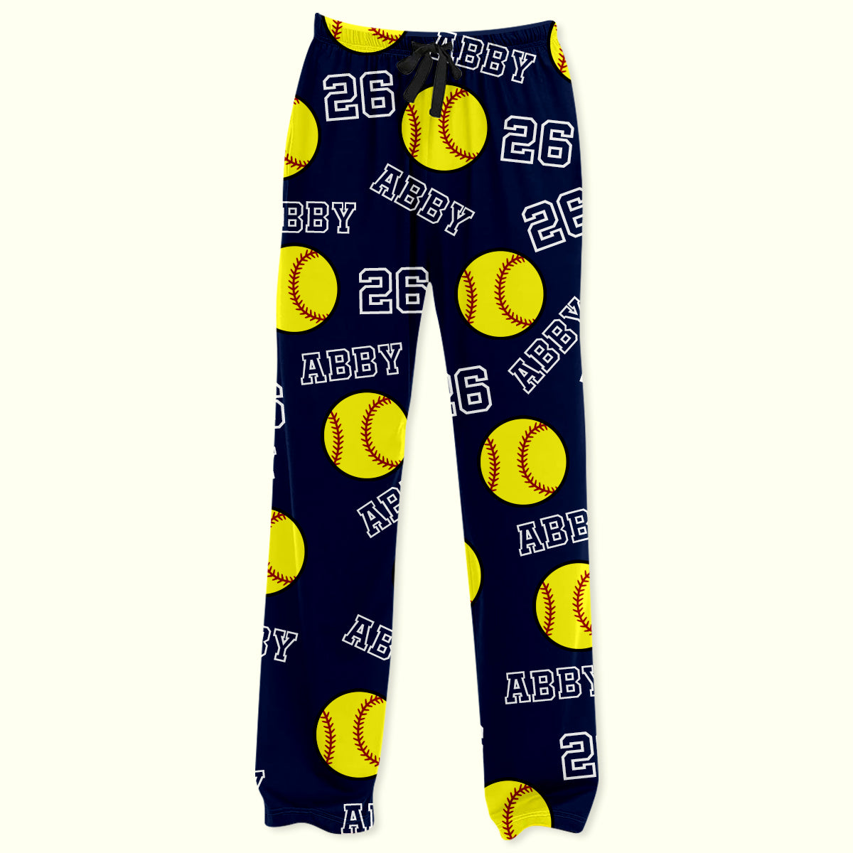 Personalized Softball pajama with your name, Sports gift, softball gift, gift for softball player, team gift, softball team gift