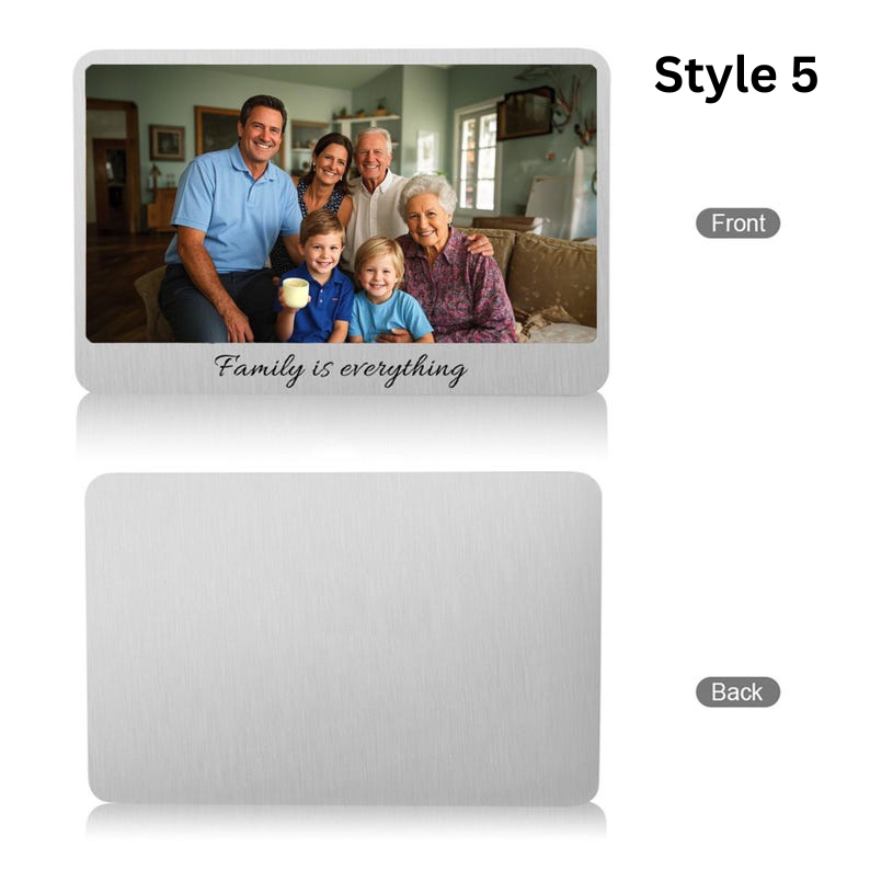 Custom Metal Wallet Cards - Personalized Wallet Decorations, Gifts for Him,Boyfriend, Husband, Anniversary,Valentine's Day,Father's Day Gift