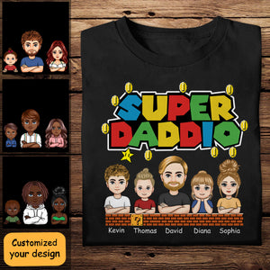 Super Daddio - Personalized Apparel - Gift For Father, Dad, Papa, Father's Day SuperDaddio-PersonalizedApparel-1.jpg?v=1682500128