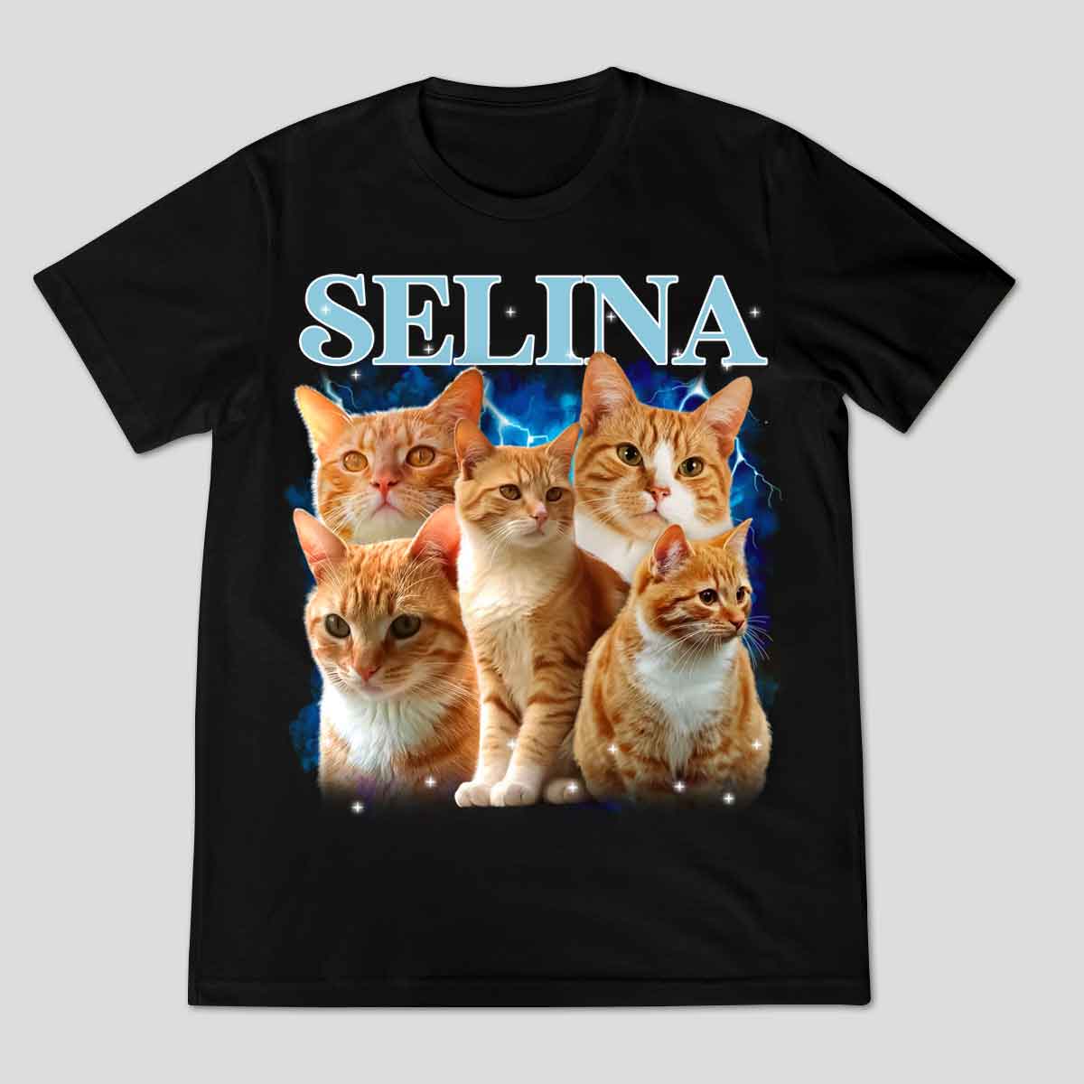 90s Vintage Custom Cat Faces Bootleg Shirt, Custom Bootleg Rap Tee, Custom Face Shirt, Personalized Photo Shirt