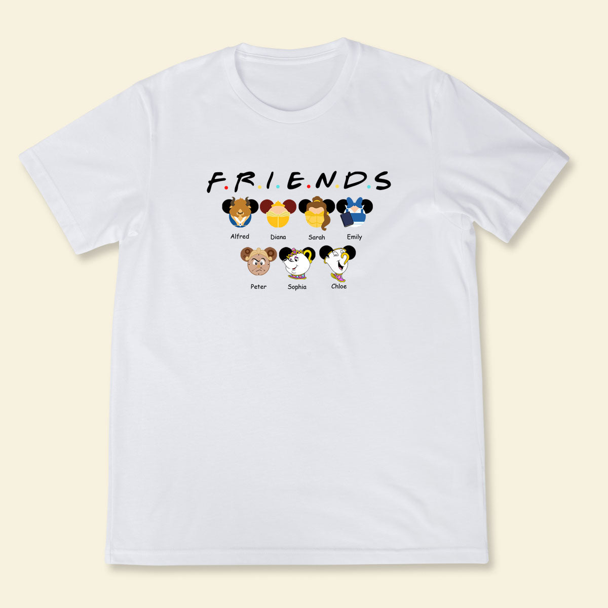 Beauty And The Beast Mouse Ears - Personalized Apparel - Gift For Friends, Bestie, Sister