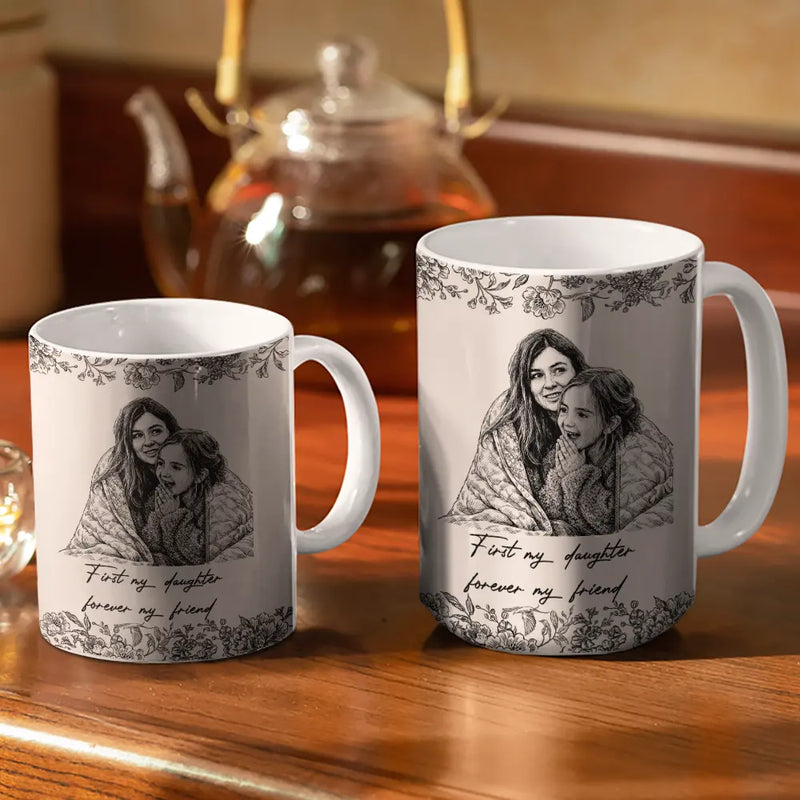 Custom Photo Pencil Sketch The Love Between Mother & Daughter - Personalized White Mug TG276-CIN4242-Mockupweb2.jpg