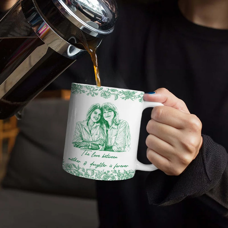 Custom Photo Pencil Sketch The Love Between Mother & Daughter - Personalized White Mug TG276-CIN4242-Mockupweb3.jpg