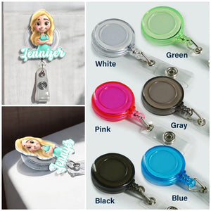 3D Effect Nurse Name - Personalized Badge Reel