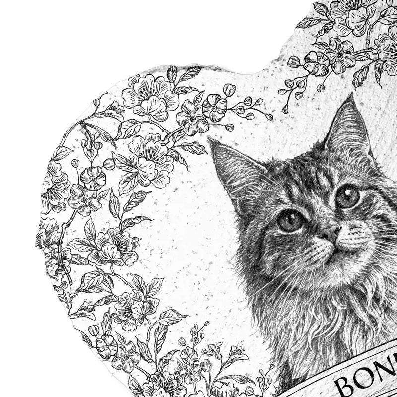 Custom Photo Pencil Sketch Forever Loved Dog Cat Portrait - Personalized Heart Memorial Garden Stone TS1040-CLA2518-Mk1.jpg