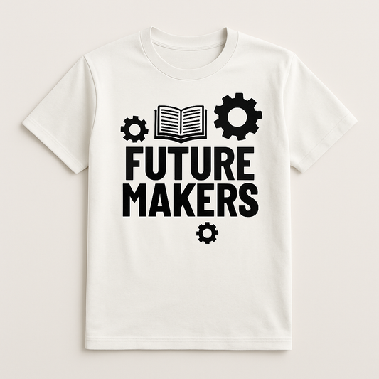 Future Makers Teacher T-Shirt – Inspirational Book & Gear Design, Perfect Gift for Educators, Teacher Life Shirt Teacher%20Life%20prompt%2017%20studio%20mockup.png
