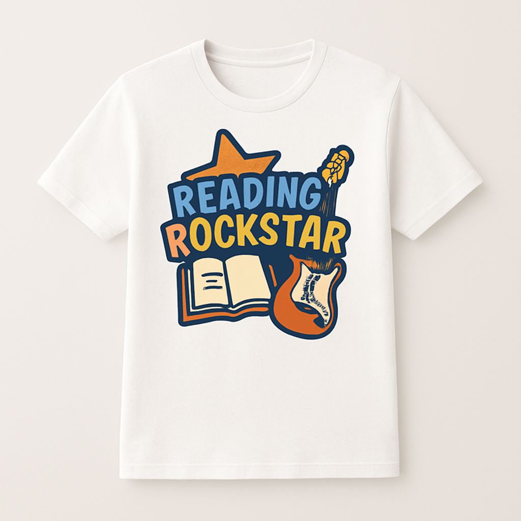 Reading Rockstar Teacher Shirt – Fun Book & Guitar Graphic, Star Design – Cool Teacher Life Gift, English Teacher Tee Teacher%20Life%20prompt%2022%20studio%20mockup.png