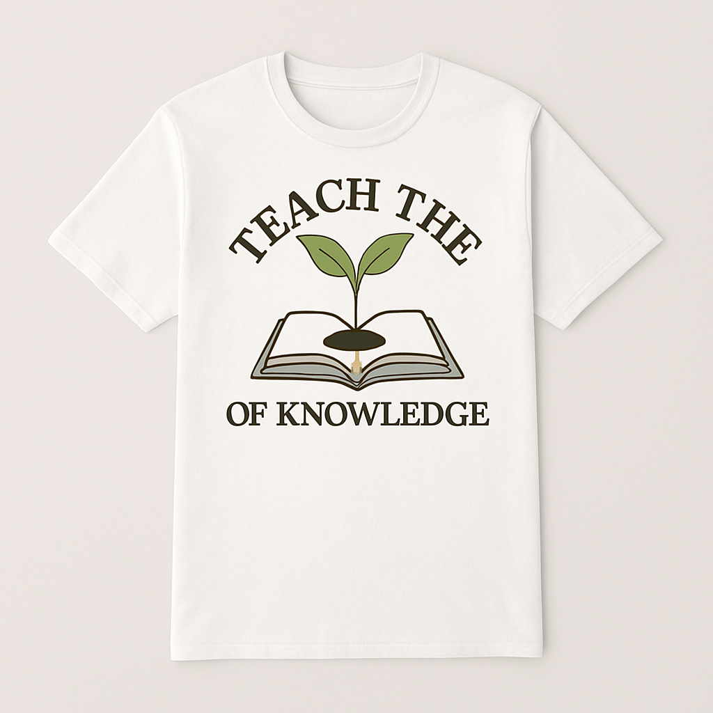 Inspirational Teacher Life T-Shirt – Book & Plant Teach the Seeds of Knowledge Design – Educator Appreciation Gift Teacher%20Life%20prompt%2033%20studio%20mockup.png