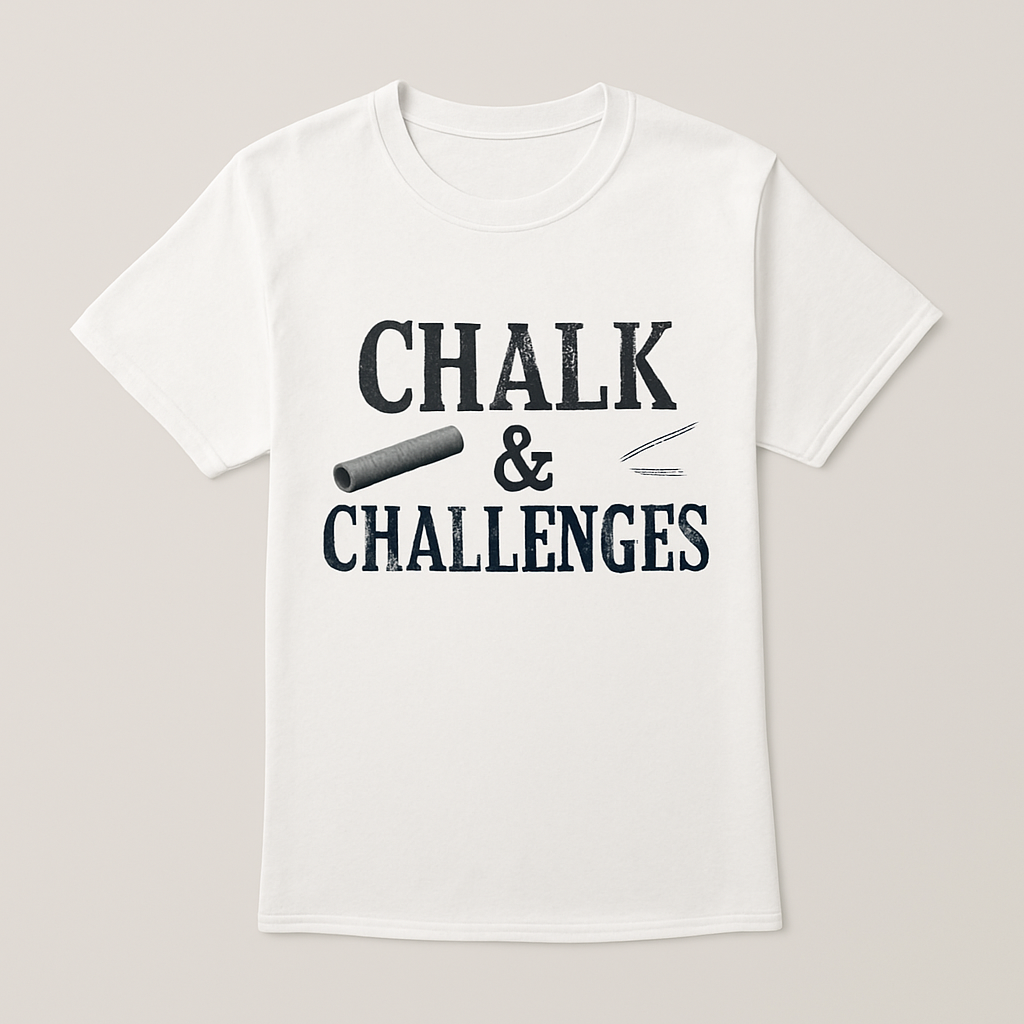 Chalk & Challenges Teacher Life T-Shirt – Funny Chalkboard Graphic Tee for Educators, Back to School, Teacher Appreciation Gift Teacher%20Life%20prompt%2036%20studio%20mockup.png