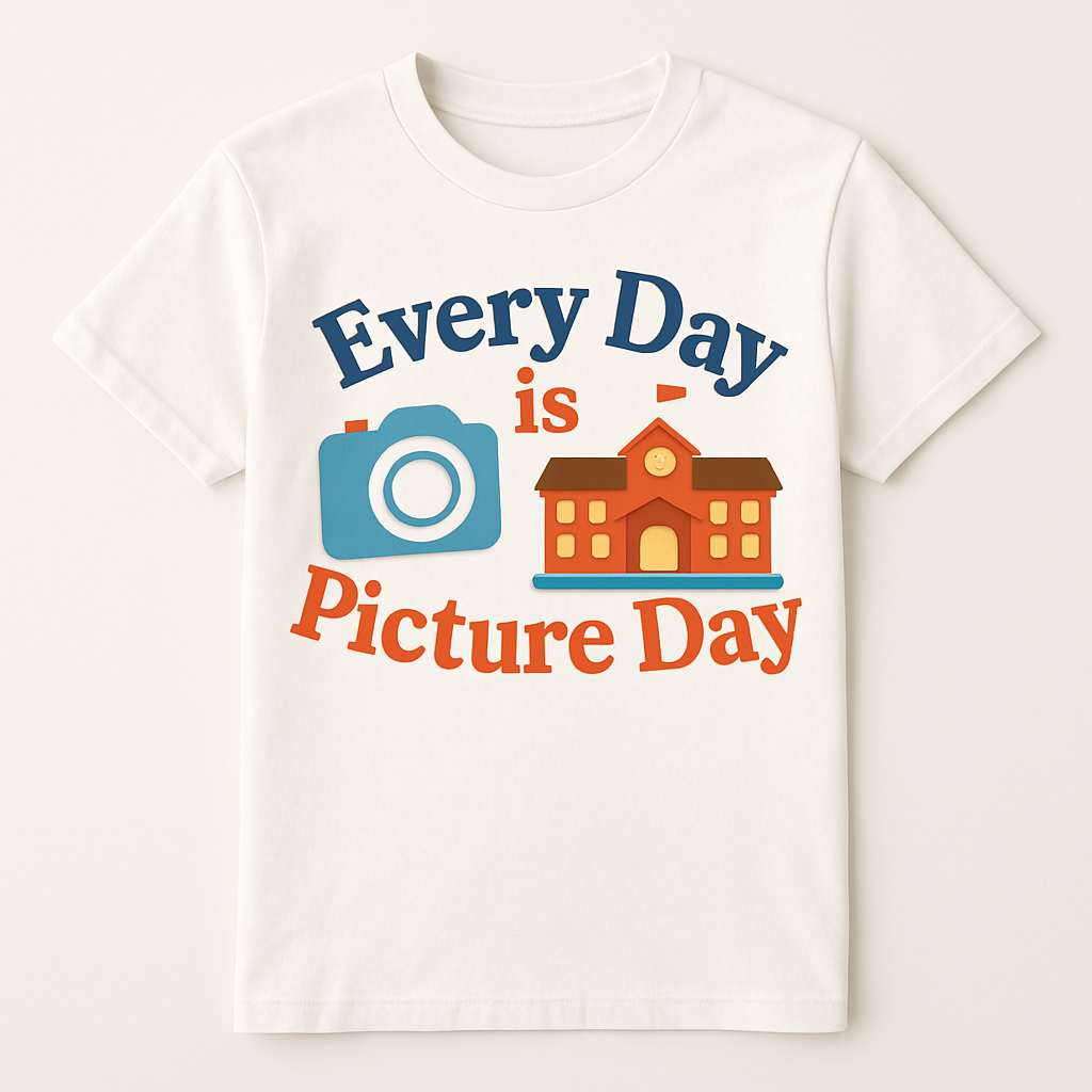 Every Day Is Picture Day Teacher T-Shirt – Cute School Camera Graphic, Funny Teacher Life Gift, Back to School Shirt Teacher%20Life%20prompt%2038%20studio%20mockup.png