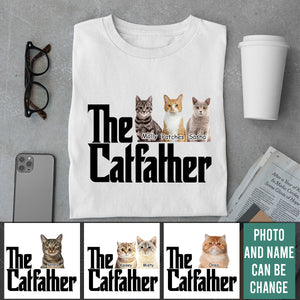 The Cat Father - Personalized Custom Photo Shirt