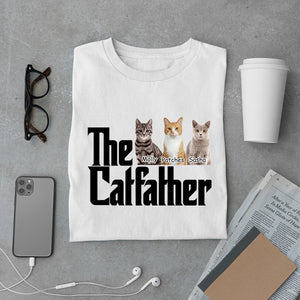 The Cat Father - Personalized Custom Photo Shirt