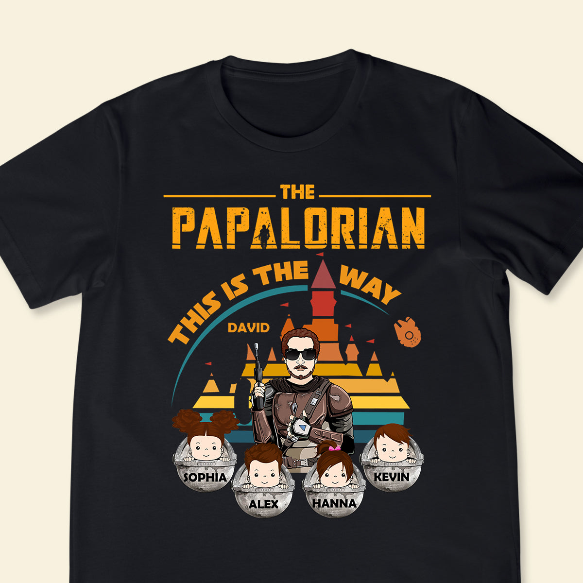 The Dadalorian This Is The Way - Personalized Apparel - Gift For Father, Daddy, Father's Day