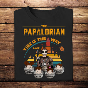The Dadalorian This Is The Way - Personalized Shirt - Gift For Father, Daddy, Father's Day