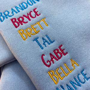 Custom Grandma Embroidery Shirt With Kids Name