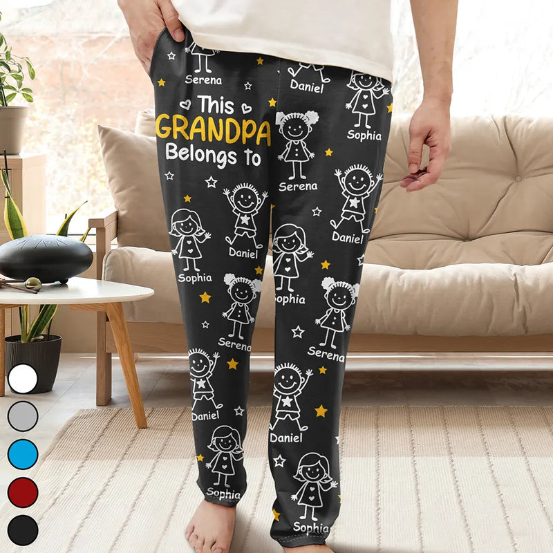 This Mommy Daddy Belongs To Kids Pet - Personalized Pajama Pants ThisGrandpaDadBelongsToKidsPet-PersonalizedPajamaPants-TS927-CLA1712-MkDefault.jpg