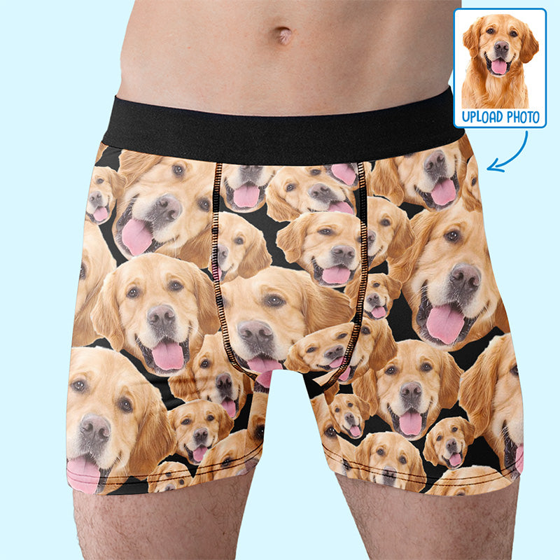 Custom Photo You're Mine - Dog & Cat Personalized Custom Boxer Briefs, Men's Boxers - Gift For Pet Owners, Pet Lovers